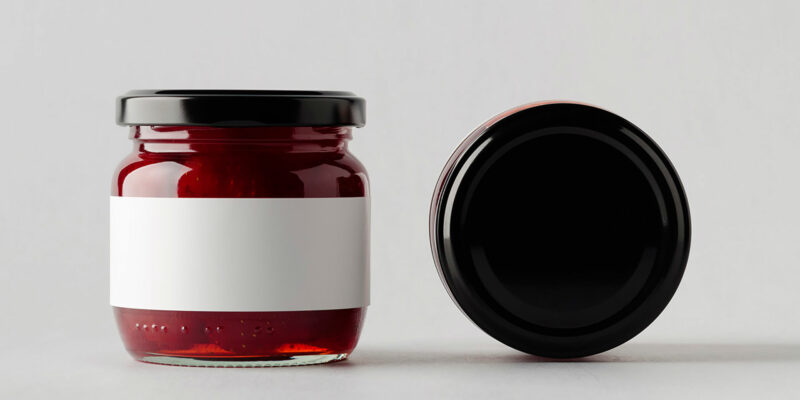 Product photography jar