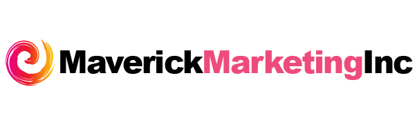 Maverick Marketing Inc Digital Marketing Agency Mississauga logo with pink and black writing